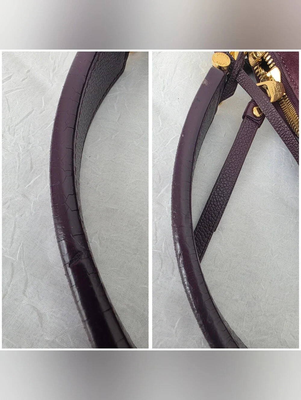 Auth Louis Vuitton Monogram Empreinte Audacieuse MM Leather/Suede Bag